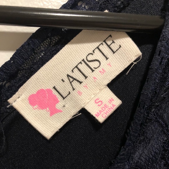 Navy Mermaid Lace Dress (Kooka) - Picture 9 of 9